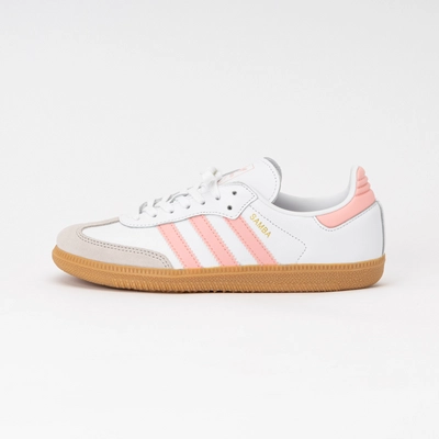 Sneaker Adidas Samba OG Kinder Ftwr White / Semi Pink Spark / Gum 3