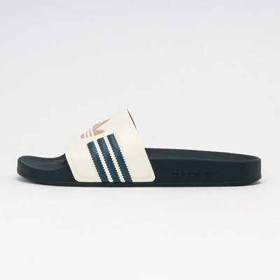 Slipper Adidas Adilette Herren Cream White / Mineral Green / Warm Sandstone
