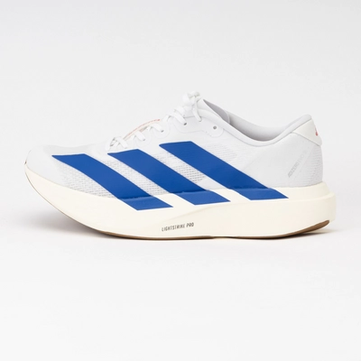 adidas Men adizero EVO SL Cloud White / Royal Blue / Pure Ruby