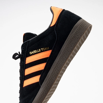 Adidas gazelle mens black and orange hotsell