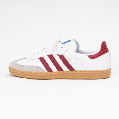 Sneaker adidas Samba OG Herren Ftwr White Collegiate Burgundy Gum 3 Sneaker District DE