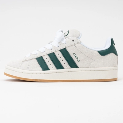 adidas Unisex Campus 00s Crystal White / Core White / Collegiate Green