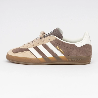 Trainers Adidas Unisex Gazelle Indoor Earth Strata / Cloud White / Magic Beige