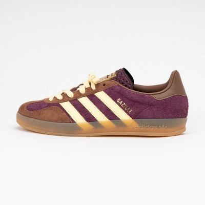 Trainers adidas Unisex Gazelle Indoor Maroon/ Almost Yellow/ Preloved Brown