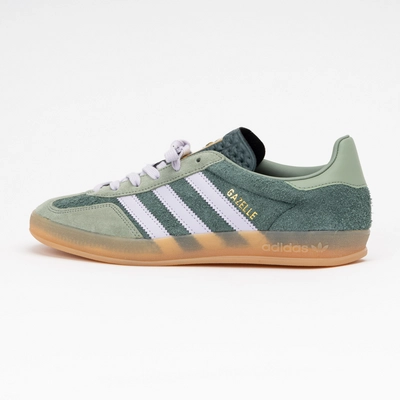 Trainers adidas Unisex Gazelle Indoor Mineral Green/ Silver Dawn/ Silver Green