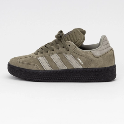 Adidas Unisex Samba XLG Olive Strata Silver Pebble Silver Pebble 24 Sneaker District COM