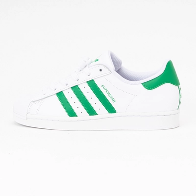 Adidas shell toe white and green hotsell