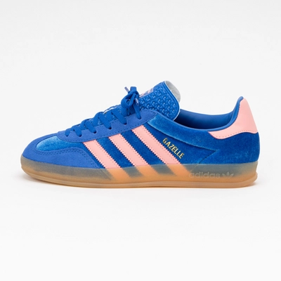 Sneaker Adidas Gazelle Indoor Damen Blue Semi Pink Spark Gum