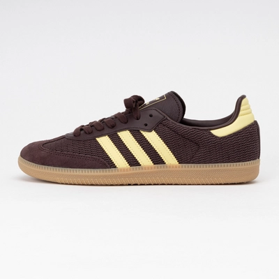 Adidas Women Samba OG Shadow Brown / Powder Yellow / Gum 3