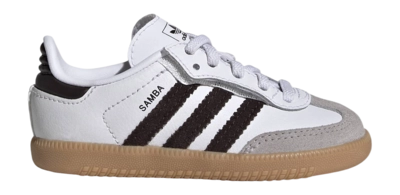 Adidas Infant Samba OG CF EL Cloud White / Aurora Coffee / Gum 3