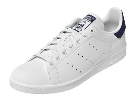 adidas Men Stan Smith Core White / Core White / Dark Blue