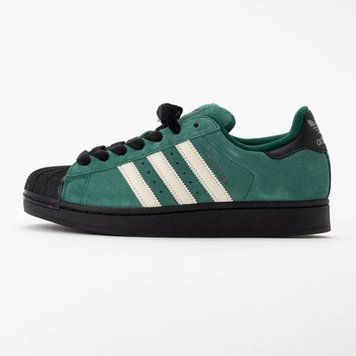 Trainers Adidas Men Superstar II Collegiate Green / Cream White / Core Black