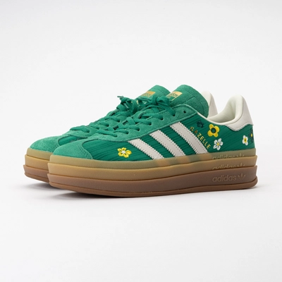 Baskets adidas Femme Gazelle Bold Green / Off White / Eqt Yellow | Sneaker  District FR
