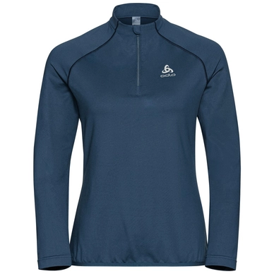 Longsleeve Odlo Women Mid Layer 1/2 Zip Berra Light Blue Wing Teal