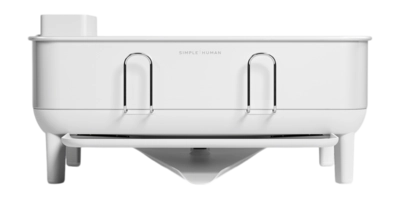 Afdruiprek Simplehuman Compact Met Stalen Frame Wit