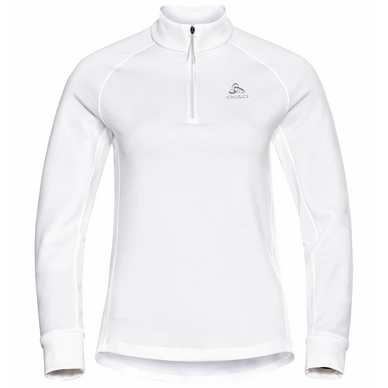 Longsleeve Odlo Women Mid Layer 1/2 Zip Berra White