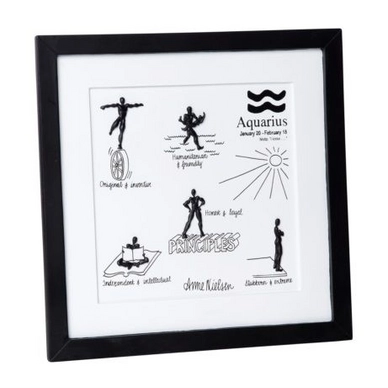 Art Print Anna Nielsen Zodiac Acquarius