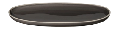 Aperitiefbord ASA Selection Semana Oval Caviar Anthracite 20 x 10 cm