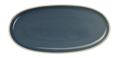 Aperitiefbord ASA Selection Semana Oval Sepia Blue 20 x 10 cm