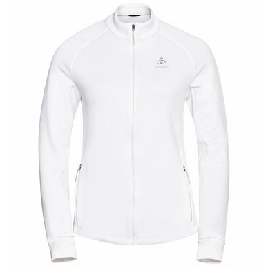 Longsleeve Odlo Women Mid Layer Full Zip Berra White