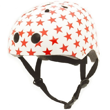 Casque Coconuts White With Red Stars