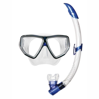 Snorkelset Aqua Lung Sport Oyster LX & Airflex Purge Blue