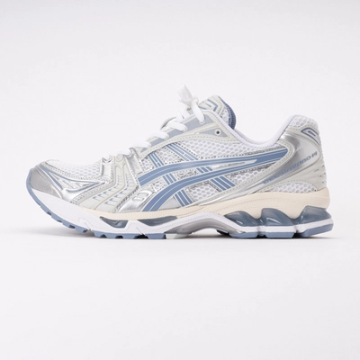 ASICS Unisex GEL-KAYANO 14 White/Light Navy | Sneaker District