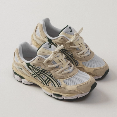 ASICS Unisex GEL-NYC Ivory/Forest Night 26 | Sneaker District COM