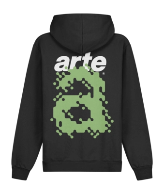 Hoodie Arte Antwerp Men Harmon Back A Pixel Black