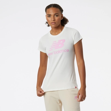 T-Shirt New Balance Essentials Stacked Logo Tee SST Damen