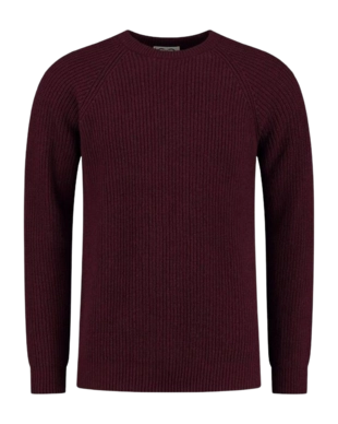 Longsleeve Blue Loop Men Woolcel Pullover Wine