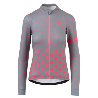 Maillot de Cyclisme AGU Women Essentials Sprinkle Dot L/S Dove Grey