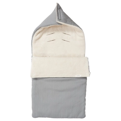 Voetenzak Koeka Stockholm Teddy Steel Grey Pebble (3-Puntsgordel)