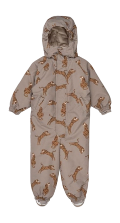 Babyskipak Konges Sløjd Boys Nohr Snowsuit Print Tiger Oak THERMOLITE EcoMade