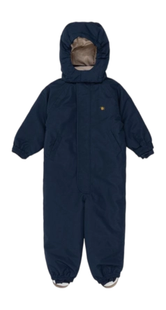 Babyskipak Konges Sløjd Boys Nohr Snowsuit Solid Mood Indigo THERMOLITE EcoMade