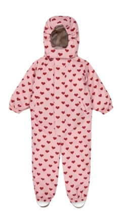 Babyskipak Konges Sløjd Girls Nohr Snowsuit Print Amour Pink THERMOLITE EcoMade