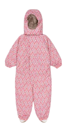 Babyskipak Konges Sløjd Girls Nohr Snowsuit Print Felice Rose THERMOLITE EcoMade