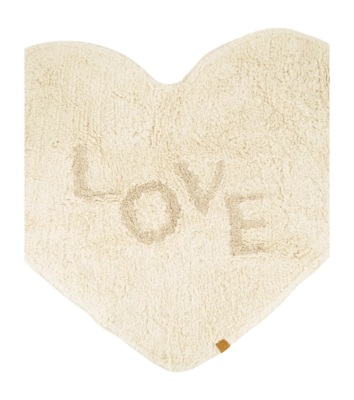 Badmat Zusss Love Hartje Off White