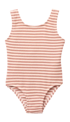 Badpak Liewood Kids Bianco Stripe Coral Blush / Creme De La Creme Aansluitende fit