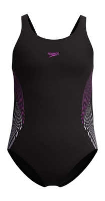 Badpak Speedo Girls Placmement Muscleback Black
