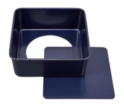 Moule Zyliss Durable Antiadhésif Fond Amovible Carré Bleu