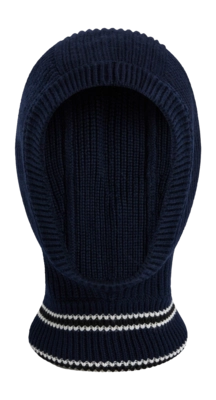 Balaclava Fusalp Unisex Wool Cowl Marin/Flocon/Noir Regular Fit