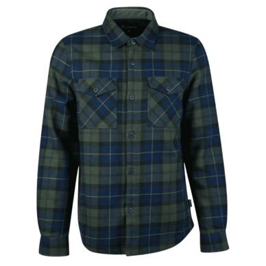 Shirt Barbour Men Cannich Overshirt Olive Night Tartan