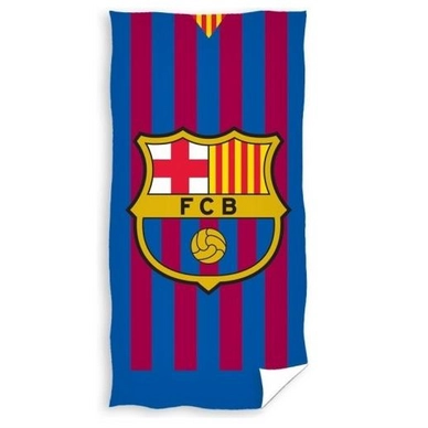 Serviette de Plage FC Barcelona Logo Stripes