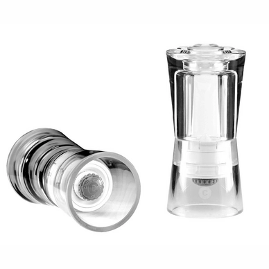 Peper- en Zoutmolen CrushGrind Barcelona Transparant 120 mm