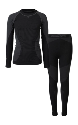 Baselayerset Brunotti Junior Bormio Thermo Set Black