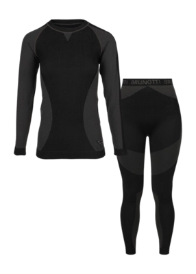 Baselayerset Brunotti Women Corvara Thermo Set Black Tweedelig