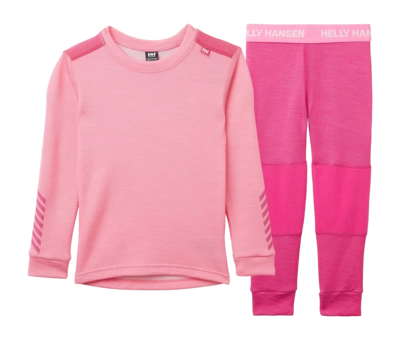 Baselayerset Helly Hansen Kids Lifa Merino Set Dragon Fruit Regular fit