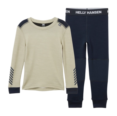 Baselayerset Helly Hansen Kids Lifa Merino Set Light Lav Regular Fit