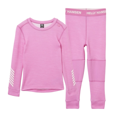 Baselayerset Helly Hansen Kids Lifa Merino Set Meta Pink Regular Fit